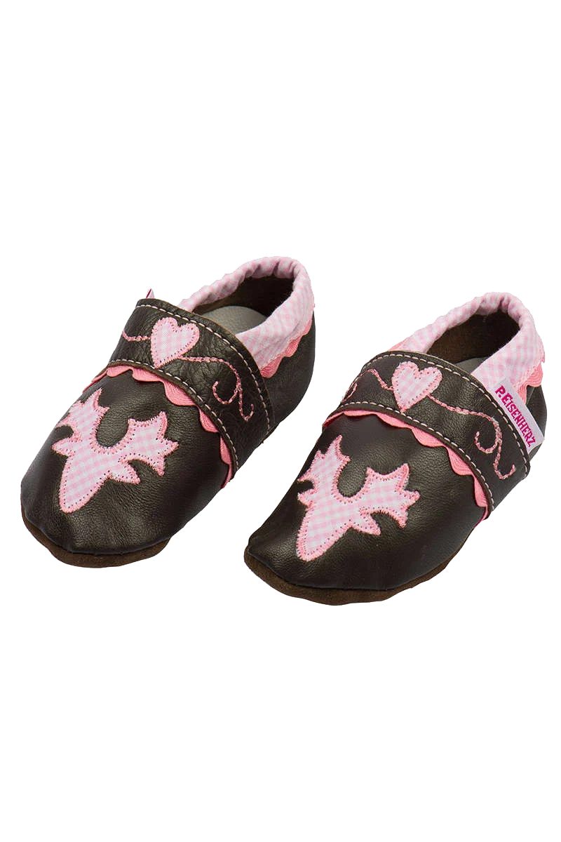 Baby Leder Schuhe mit Hirschkopf