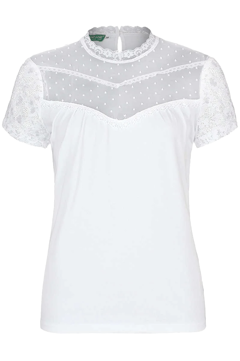 Damen Spitzen T-Shirt