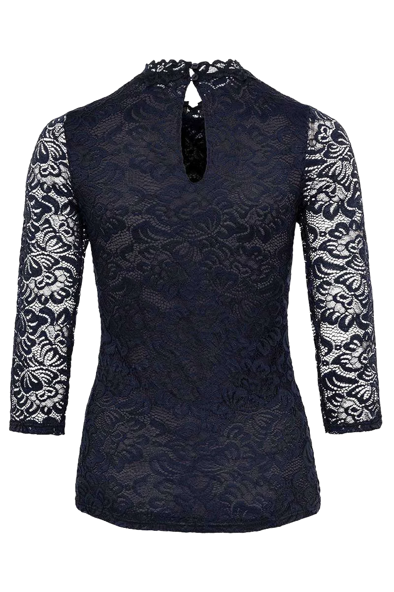 Damen Spitzen-T-Shirt 3/4-Arm