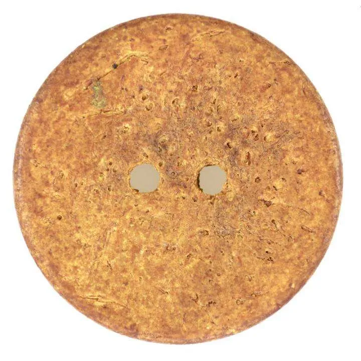 Kokos-Holzknopf Orange 2-Loch – HK-184-ROST