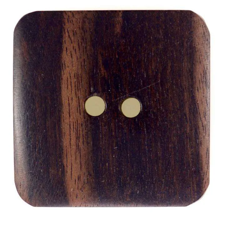 Holzknopf Braun 2-Loch – HK-177-B