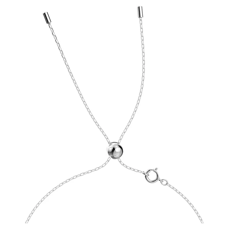 Swarovski Damen Swarovsk Chroma Halskette Oktagon-Schliff, Blau, Rhodinierti 5600625