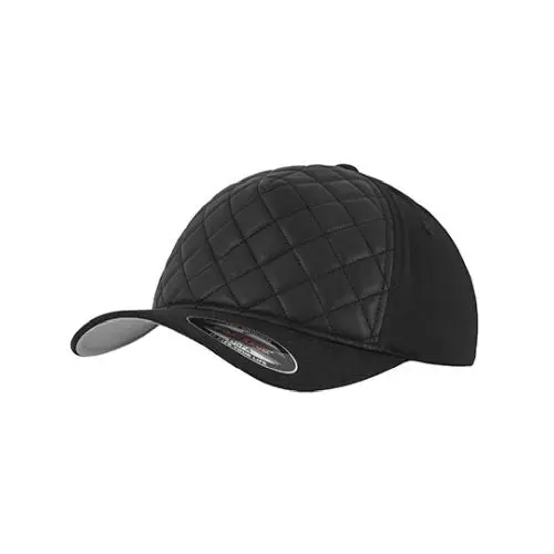 Diamond Quilted Flexfit Cap – Elegante Kappe mit gestepptem Muster