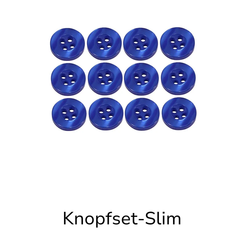 Hemdknopf-Set royal-Blau – Komplettlösung (11 mm / 12 mm)