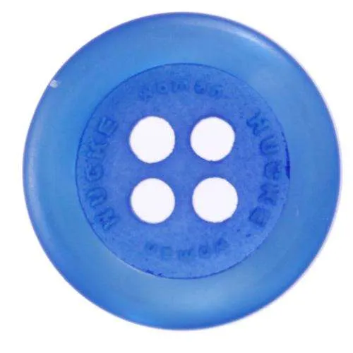 Knopf mit Aufschrift Blau – Kunststoffknopf KBL-30