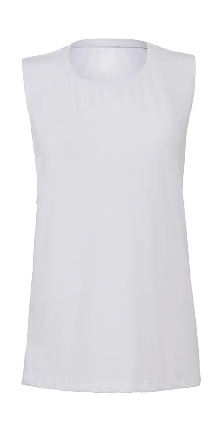 Fließendes Muskel-Tanktop mit Rundhalsausschnitt