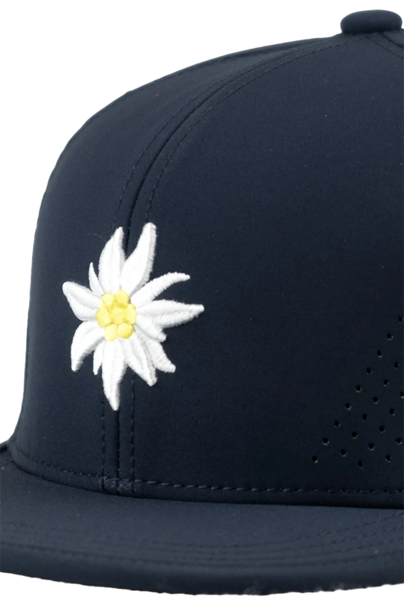 Unisex Snapback-Cap mit Edelweiß-Design und Sportfunktion
