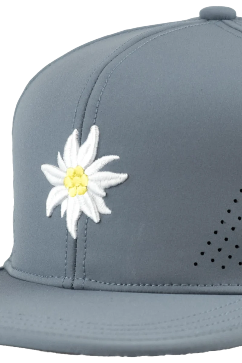 Unisex Snapback-Cap mit Edelweiß-Design und Sportfunktion