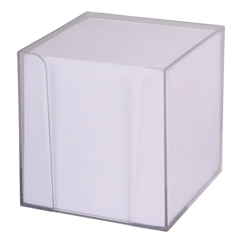 NEVER FORGET Zettelbox, Transparent – Klarer Organizer für Notizen