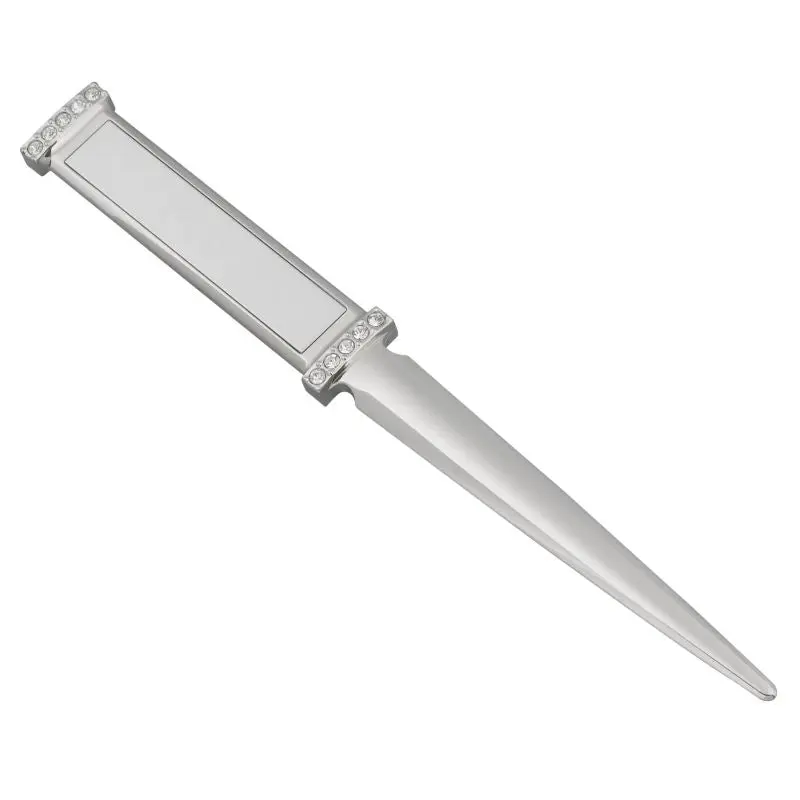 BERGEN Brieföffner in Silber - Elegantes Schreibtischzubehör