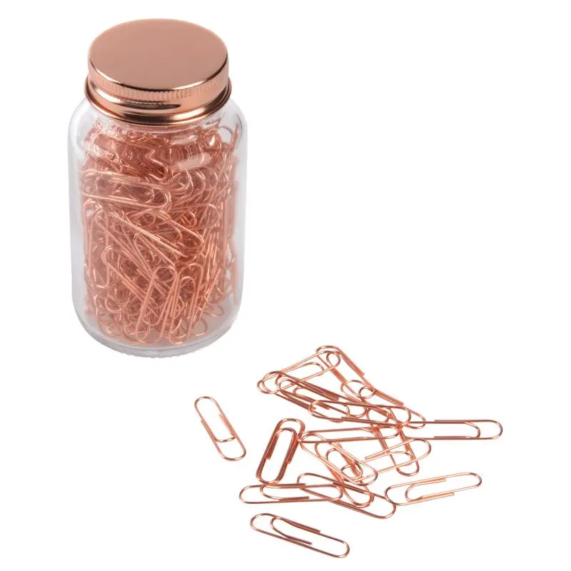 COPPER CLIP Büroklammern im Glas – Stilvolle Kupfer-Papierklammern in eleganter Glasverpackung