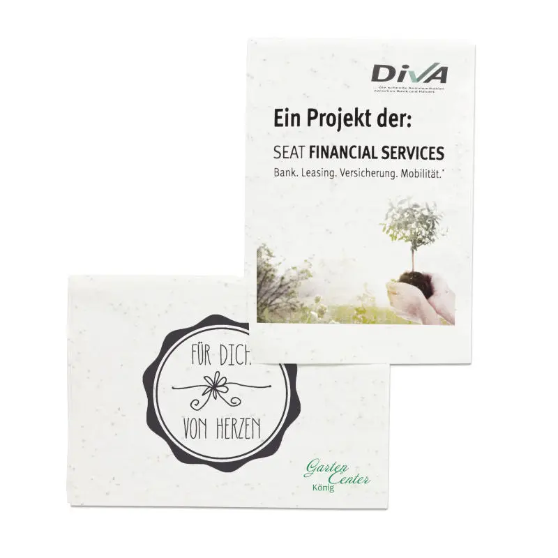 DIN A5 Samenpapier mit Blumenmischung – Schöpfen Sie blühende Kunstwerke