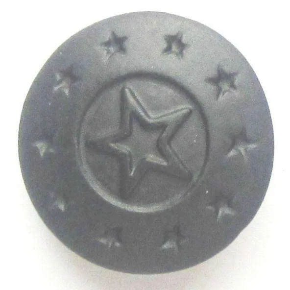 Metallknopf Muster Schwarz – Öse MK-525-SCHWARZMATT