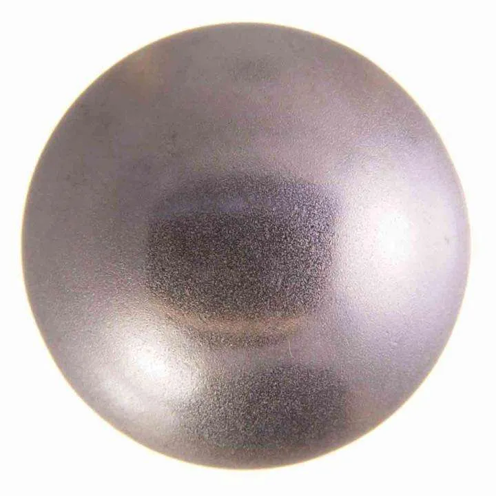 Metallknopf Halbkugel Silber – Trachtenknopf MK-539S-MATT