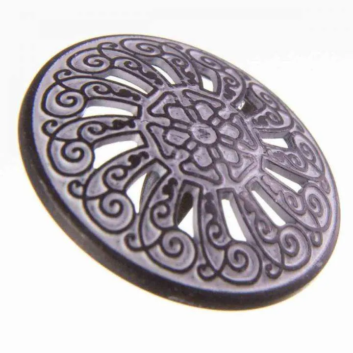 Metallknopf filigran Weiß – Trachtenknopf MK-542