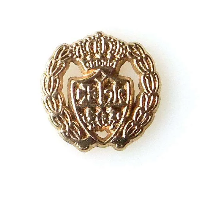 Metallknopf Kronenmotiv Gold – Trachtenknopf MK-76G