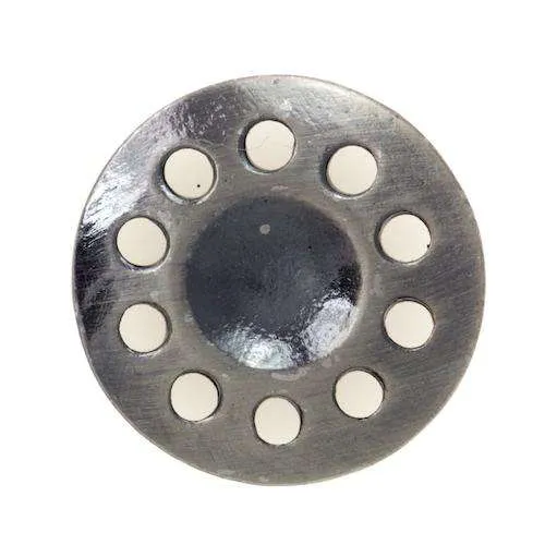 Metallknopf Altsilber-Silber – Öse MK-81AS