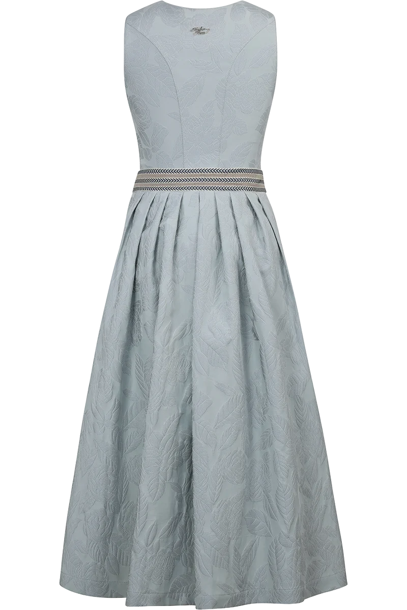 Langes Dirndl mit erhabenem floralem Design