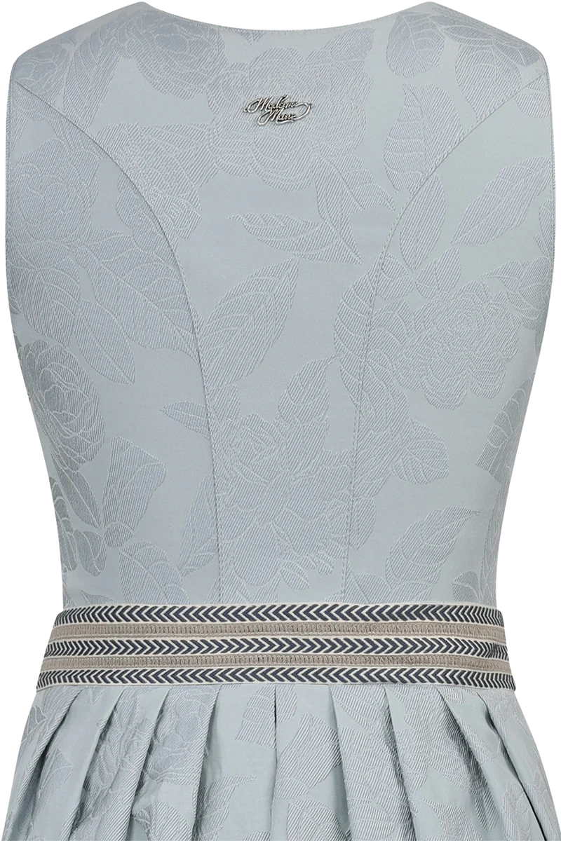 Langes Dirndl mit erhabenem floralem Design