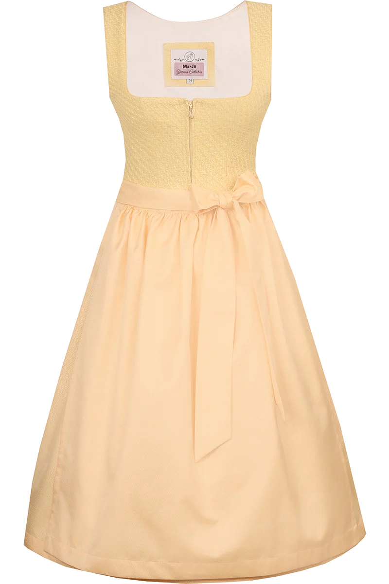 Dirndl in Midi-Länge mit Bouclé-Mieder