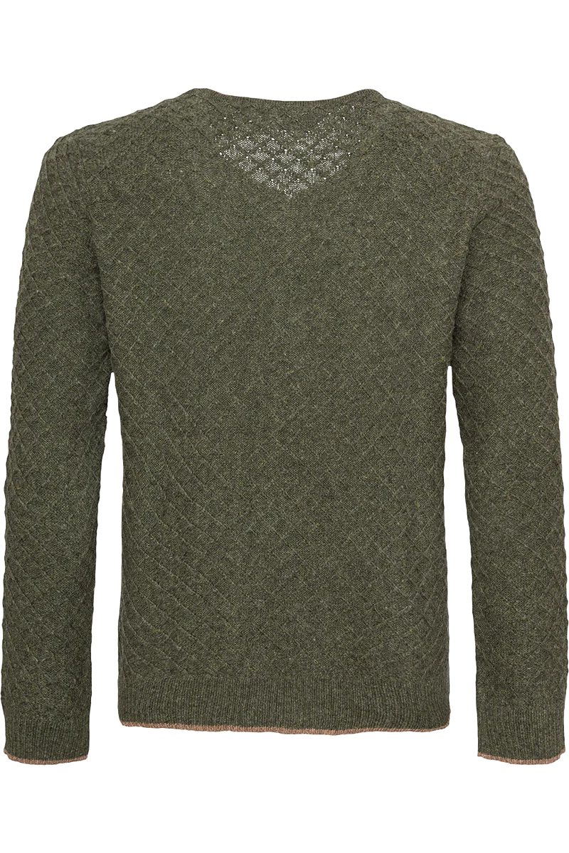 Herren Woll-Strickjacke mit Muster
