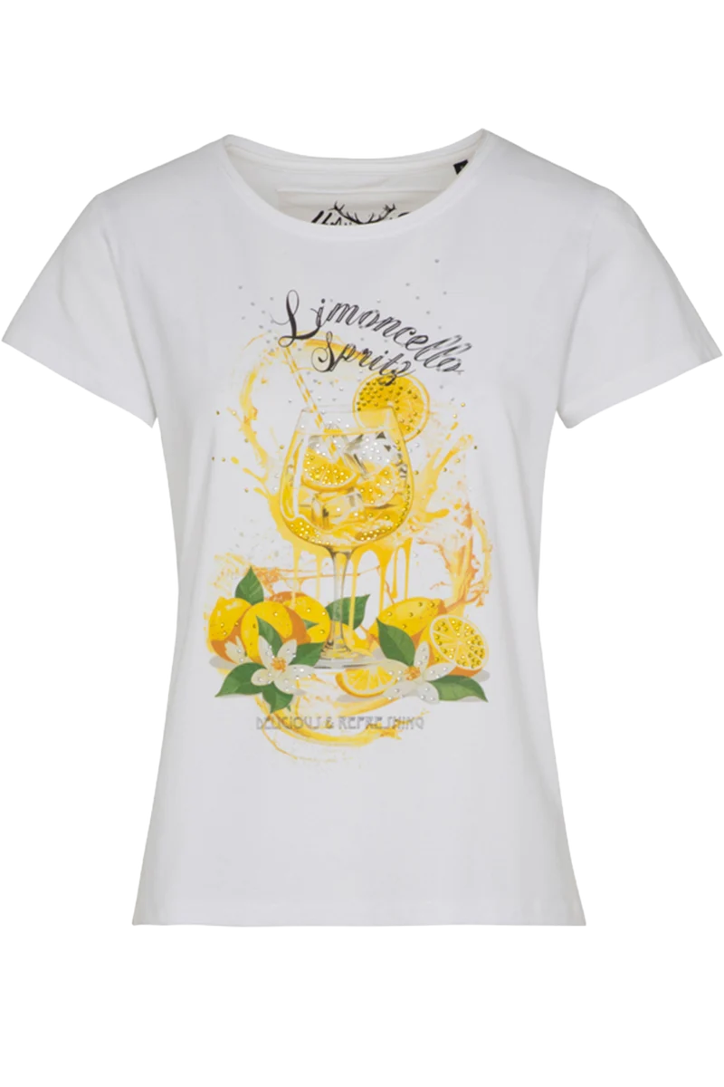Damen T-Shirt mit spritzigem Limoncello-Motiv
