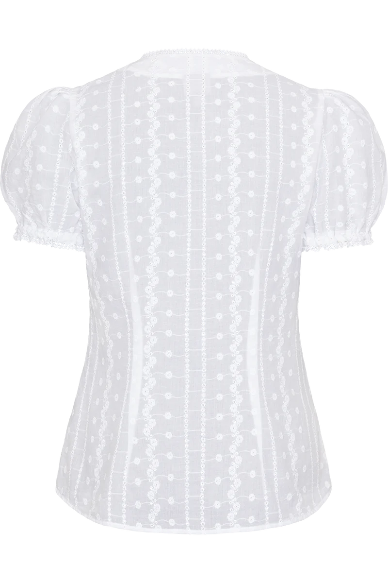 Damen Bluse Tracht mit Puffärmel