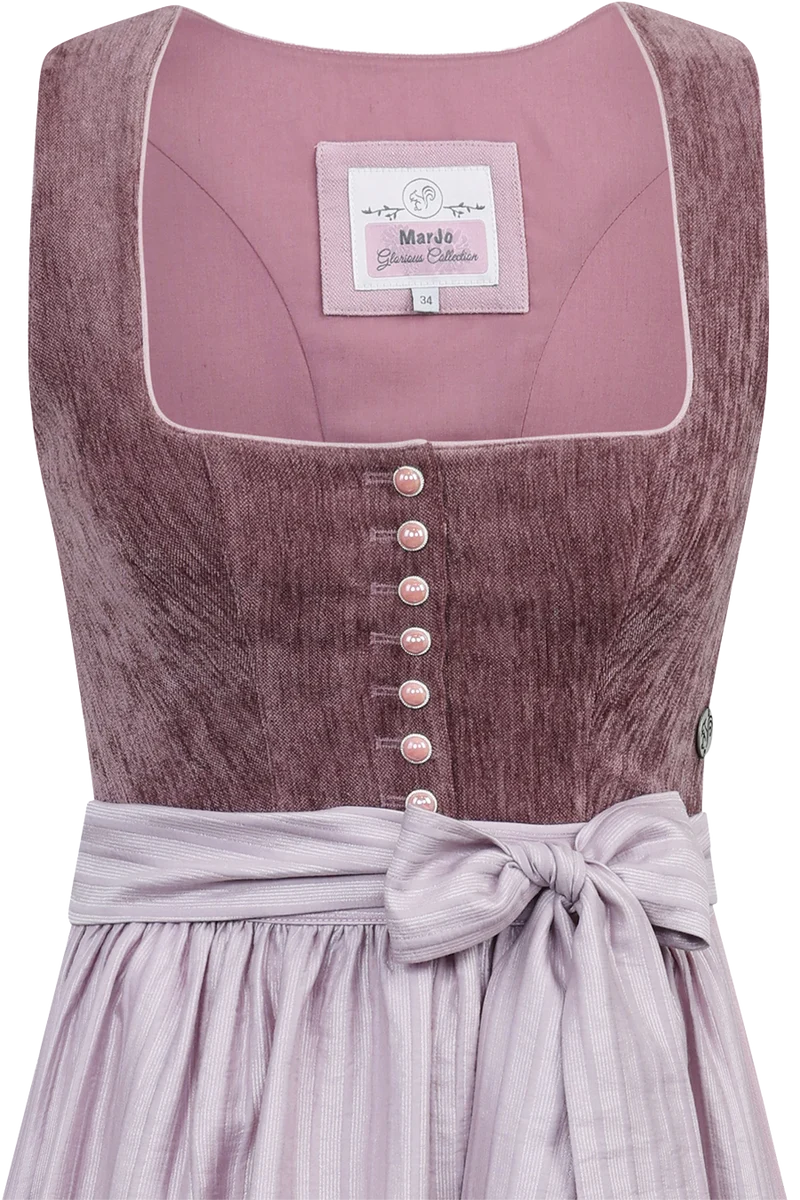 Dirndl mittellang mit Samtmieder