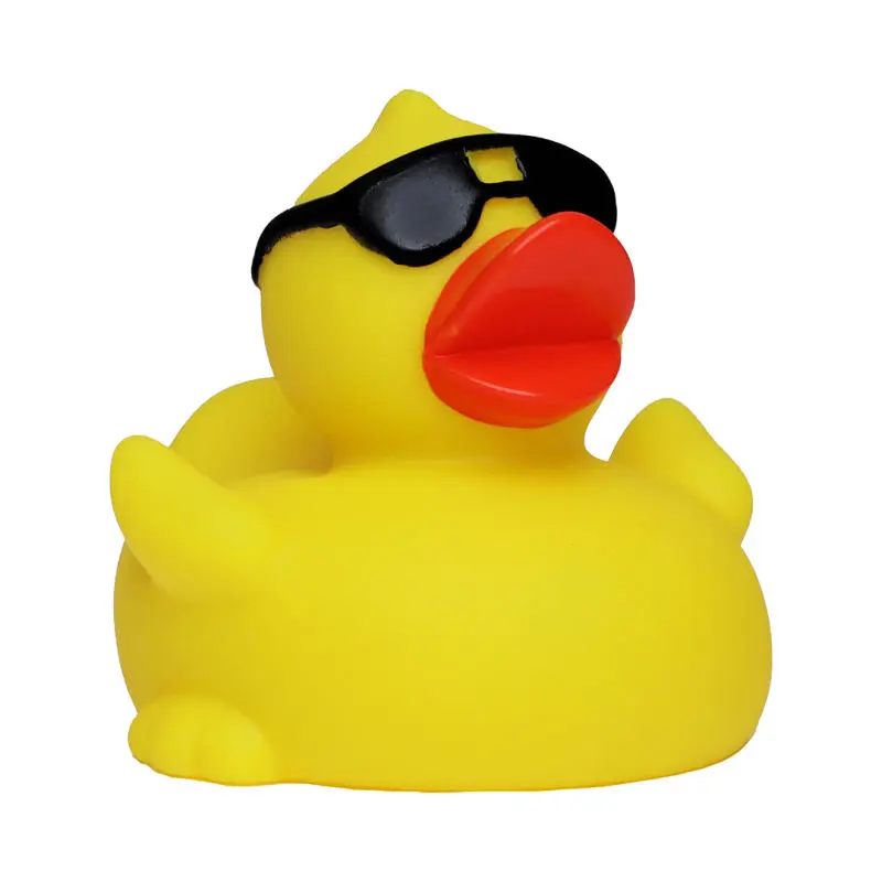 Schnabels Quietsche-Ente mit Sonnenbrille - Stylisches Sommer-Spielzeug