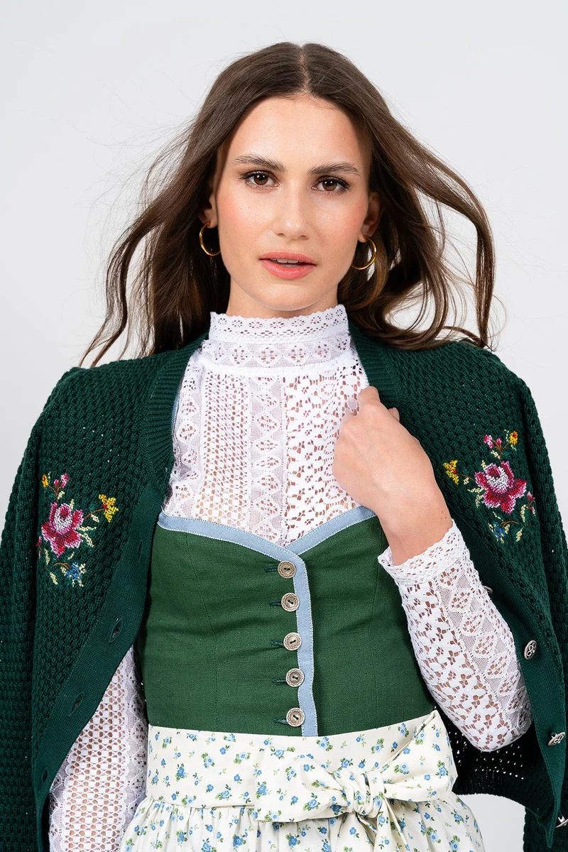 LEINEN DIRNDL MILLE FLEUR TANNENGRÜN
