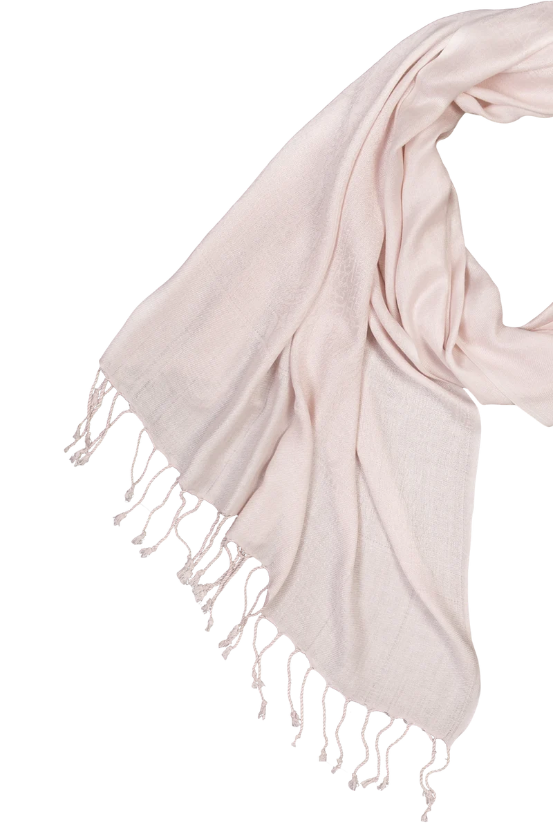 Damen Tuch im Pashmina-Stil mit Muster - rose
