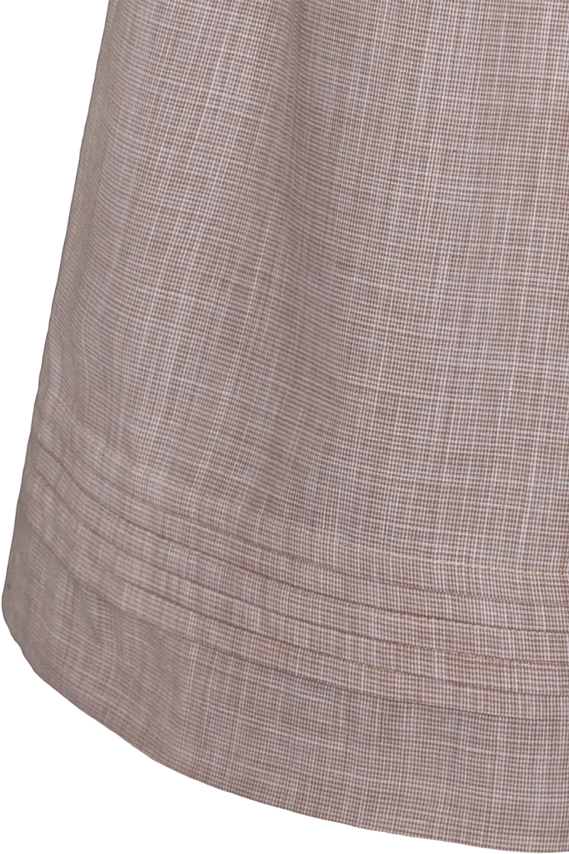 Karierter Baumwollrock 75 cm - braun