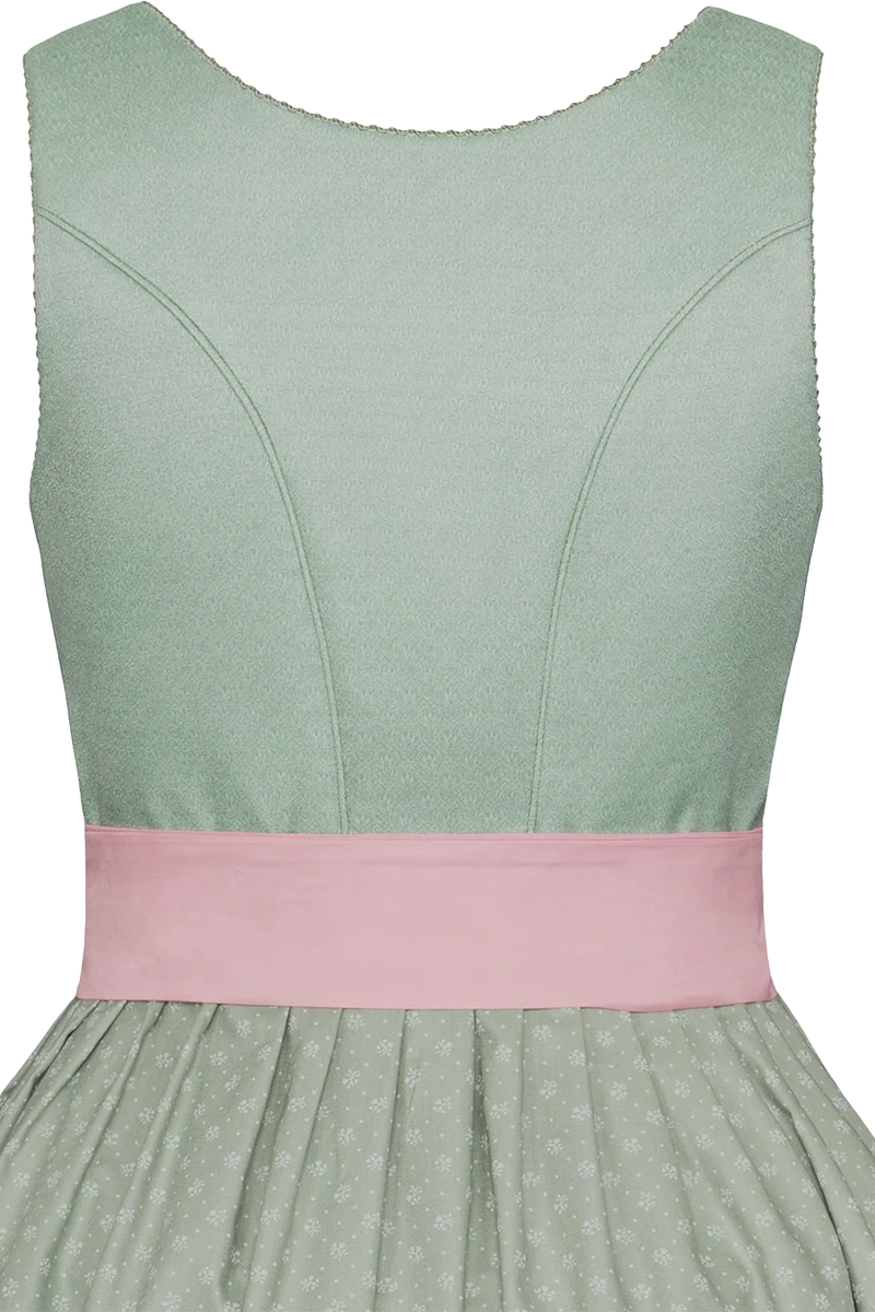 Umstandsdirndl mit Streublumen-Muster - schilf