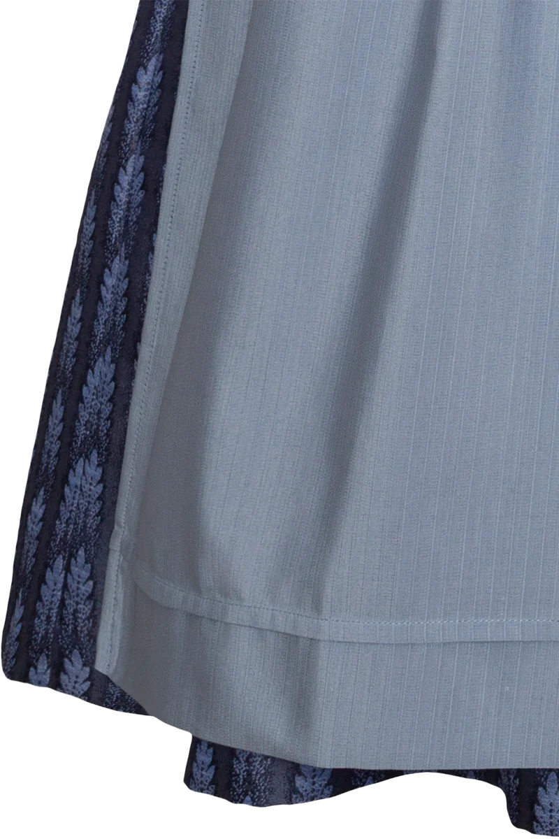 Dirndl lang Cord mit Herzausschnitt