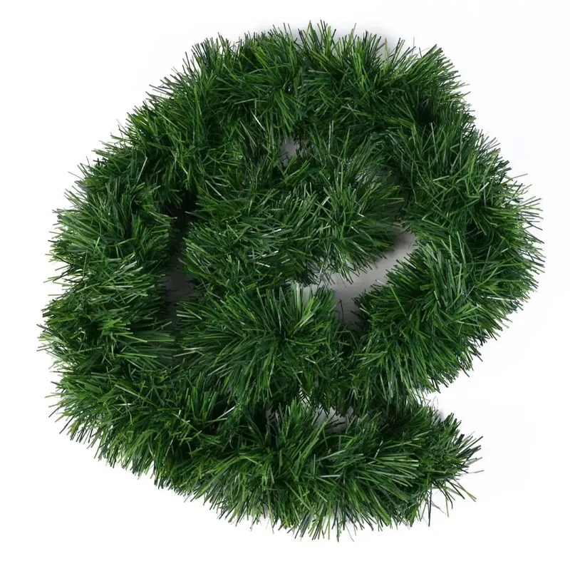 Weihnachtsgirlande grün 10 Meter - künstliche Dekogirlande Ø 10 cm - Tannen Girlande als Weihanachtskranz - Weihnachten