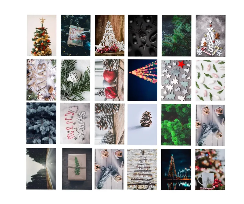 48x Weihnachtskarten Christmas cards Grußkarten Weihnachten Geschenkkarten mit Briefumschlägen Umschlag - Grußkarten - Karten - Postkarten