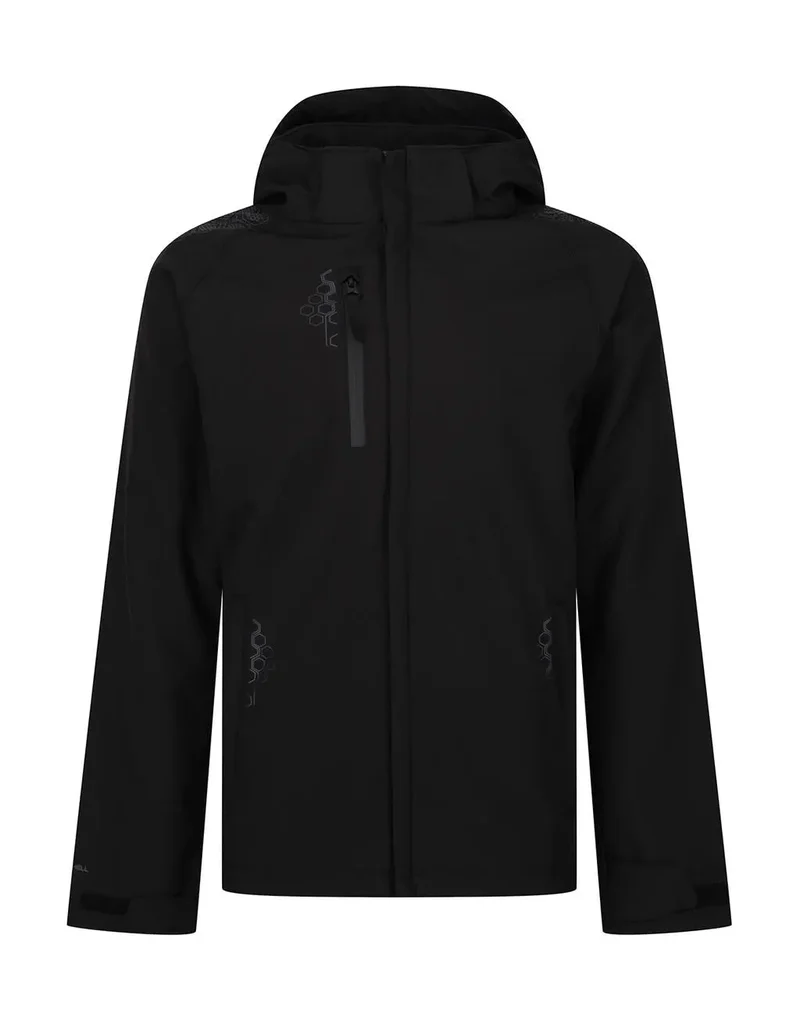 Wasserabweisende Softshelljacke mit Kapuze und Futter