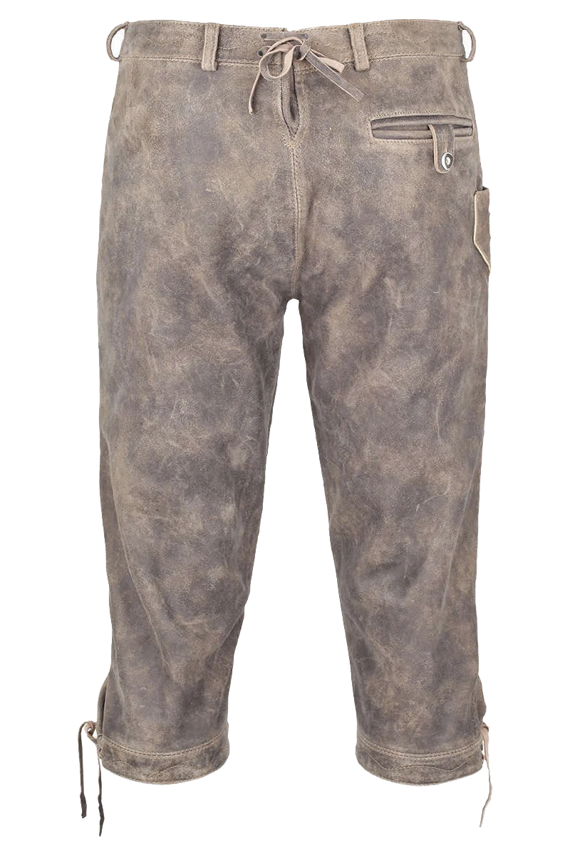 Herren Kniebundlederhose