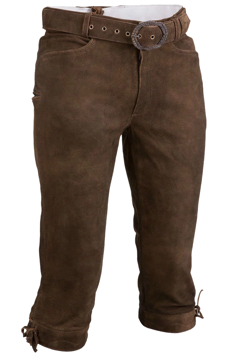 Herren Kniebundlederhose
