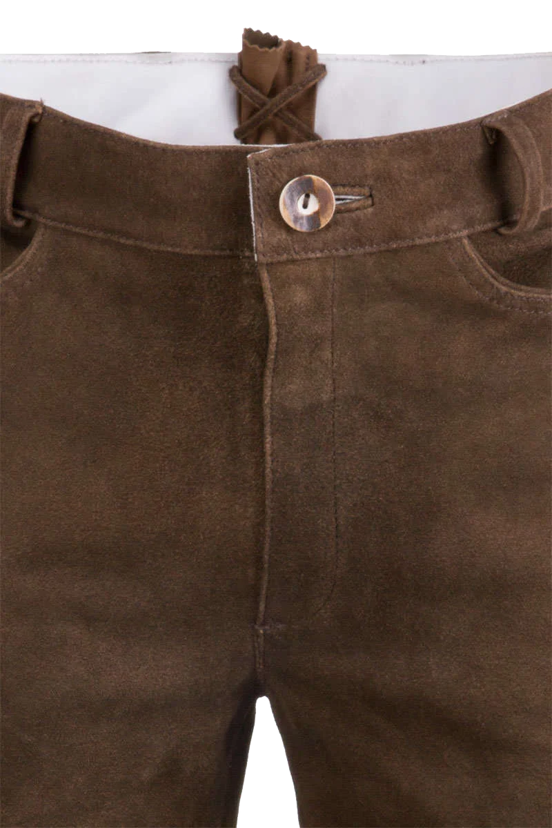 Herren Kniebundlederhose