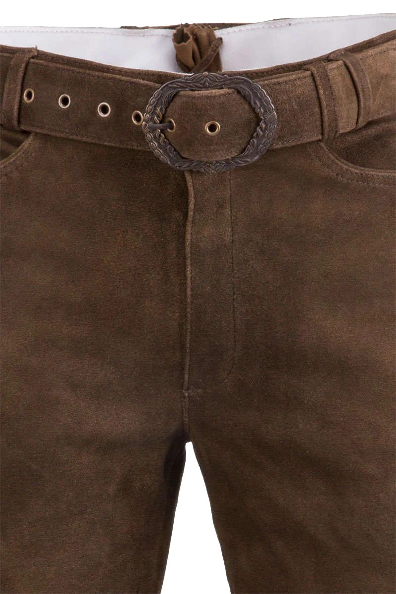 Herren Kniebundlederhose