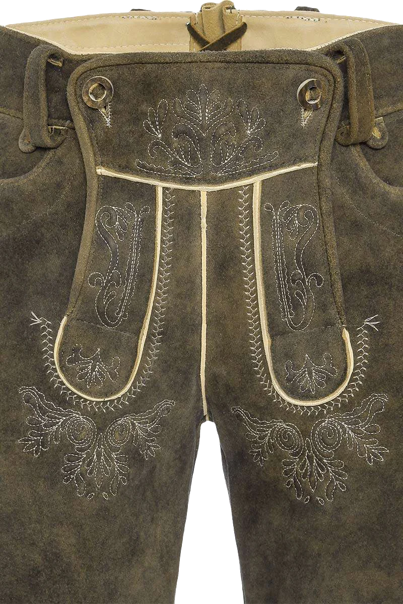Herren Hirsch-Lederhose kurz
