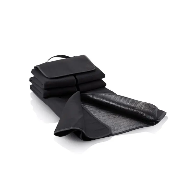Picknickdecke in Schwarz - Robustes Outdoor-Tuch, wasserabweisend