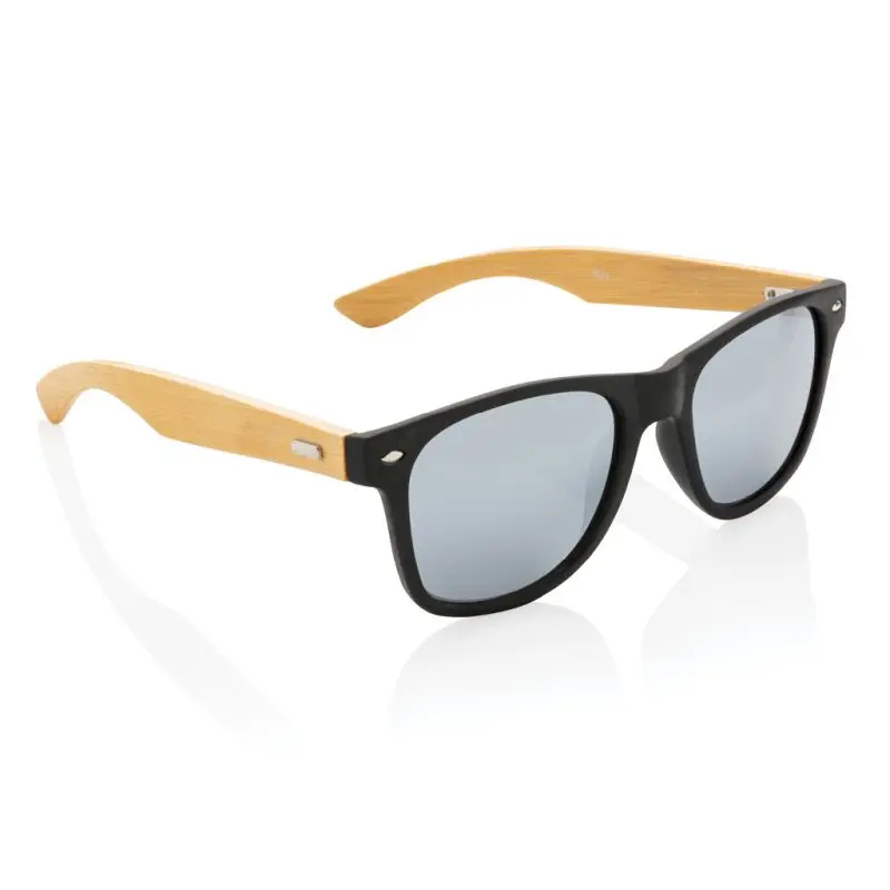Öko-Sonnenbrille aus Bambus & RCS-recyceltem Kunststoff - schwarz