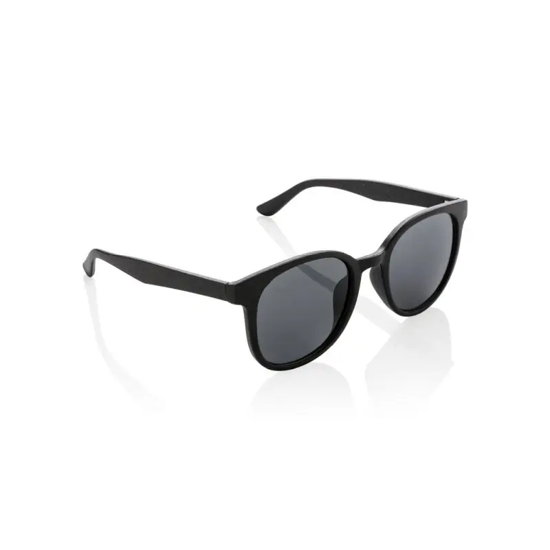 Schwarze Sonnenbrille aus Weizenstroh, umweltfreundlich & stilvoll