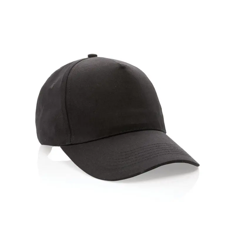 Impact Nachhaltige 5-Panel Kappe, Schwarz, AWARE™ Tracer