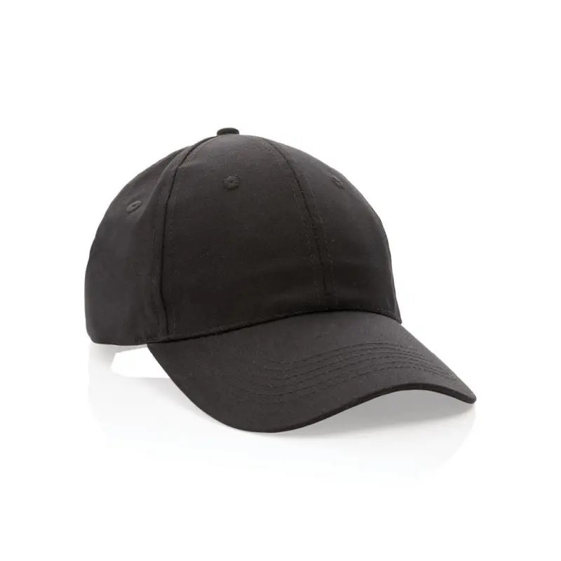 Impact Robuste 6-Panel Kappe, Schwarz, AWARE™ rCotton