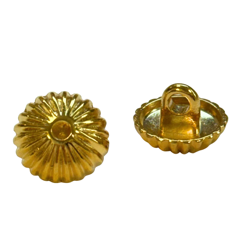 Trachtenknopf Muschelform Gold – Ösenknopf – TK-58