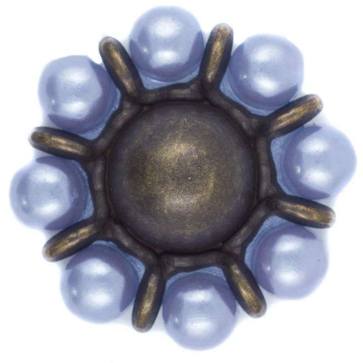 Trachtenknopf Blumen Lila – Knopf SK-17