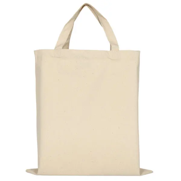 Natürliche Canvas-Tasche Classic mit zwei kurzen Henkeln – robust, umweltfreundlich, vielseitig